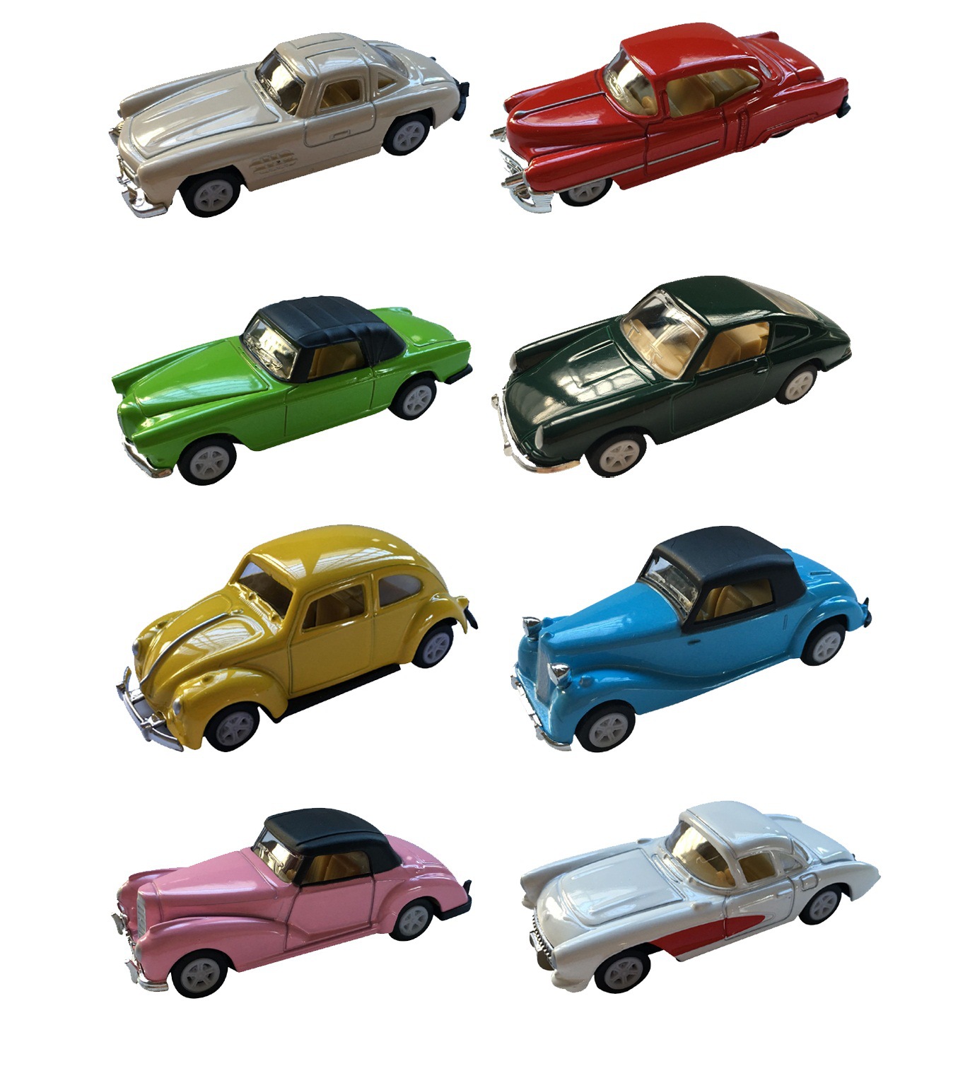 Mini size die cast vintage car toy assorted
