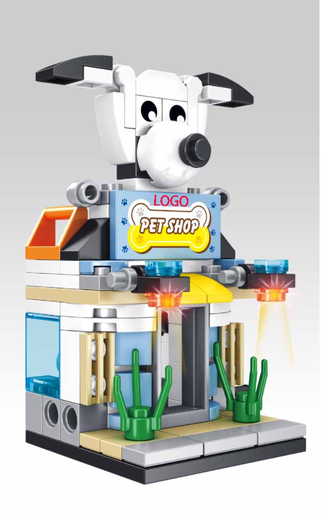 101pc pet home building blocks toy