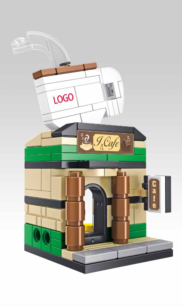 98pc beverages coffee shop building blocks toy