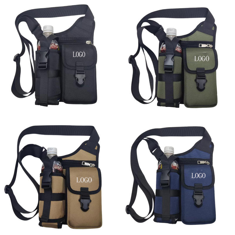 Outdoor crossbody Fanny pack with water bottle holder 